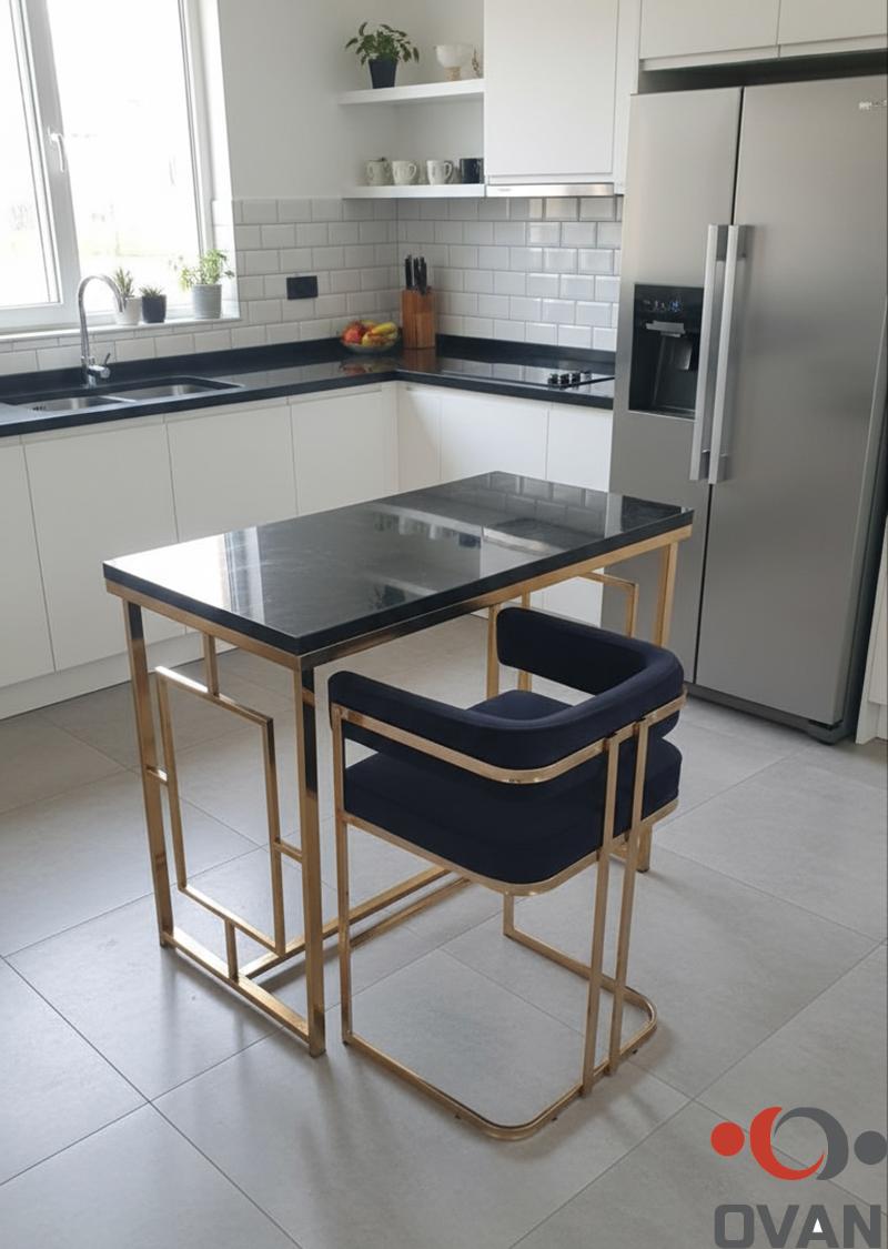 صندلی جزیره سلنا پارچه مشکی