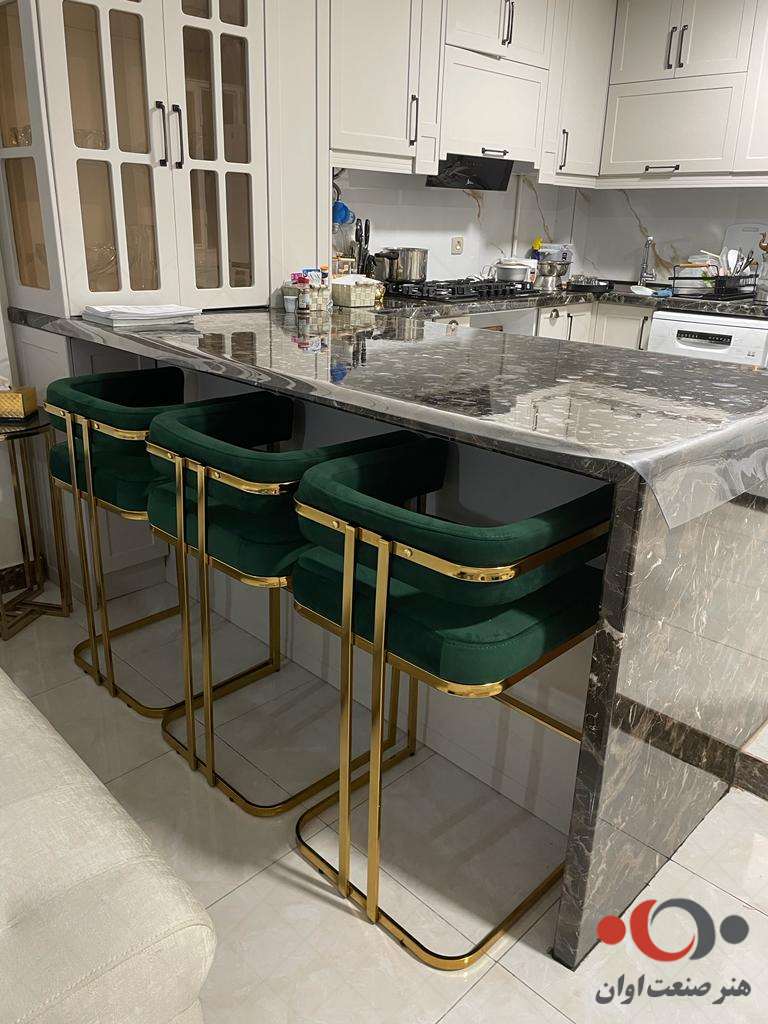 صندلی اپن سلنا پارچه سبز