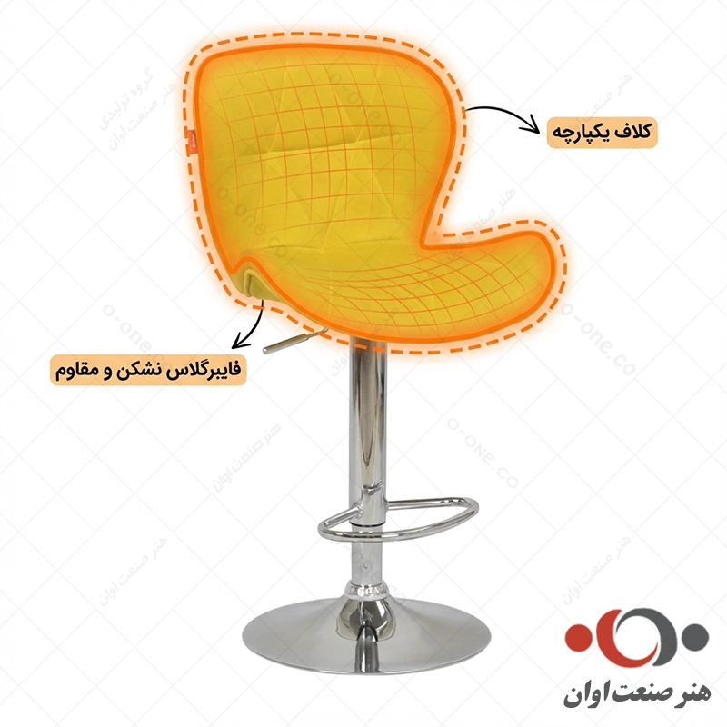 صندلی اپن لارا با کلاف یه تیکه