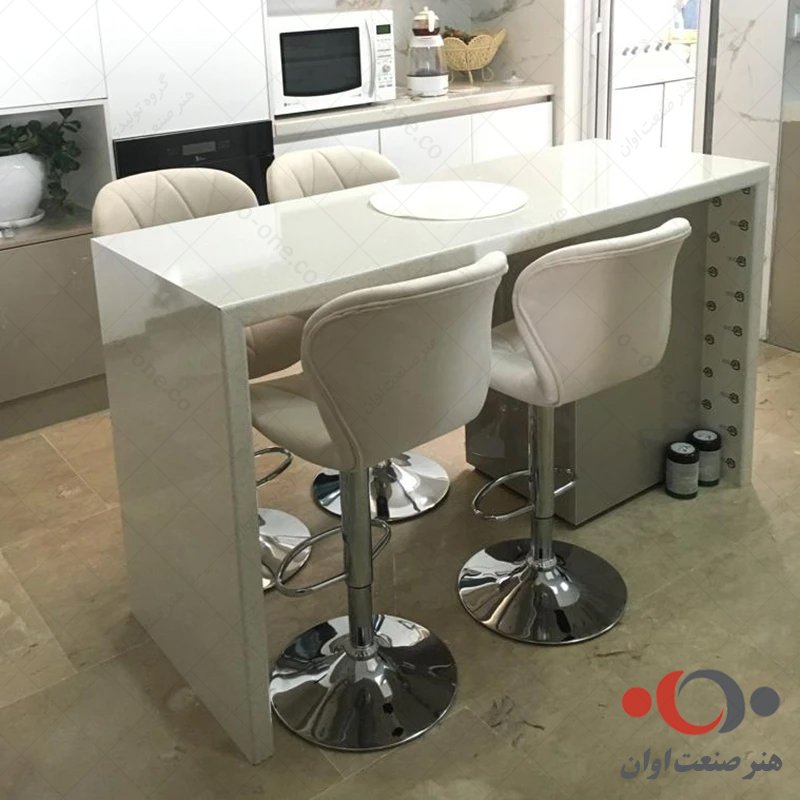 صندلی لارا پارچه ای سفید