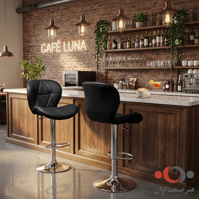 صندلی کانتر لارا چرمی