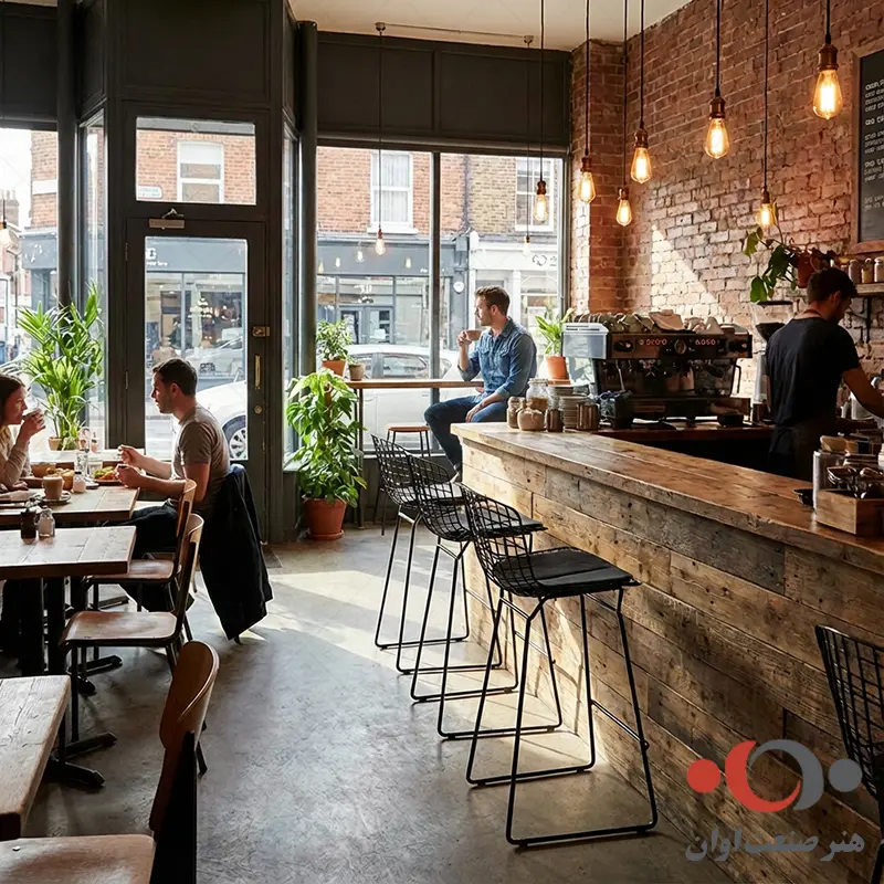 صندلی کانتر برتویا پایه فلزی