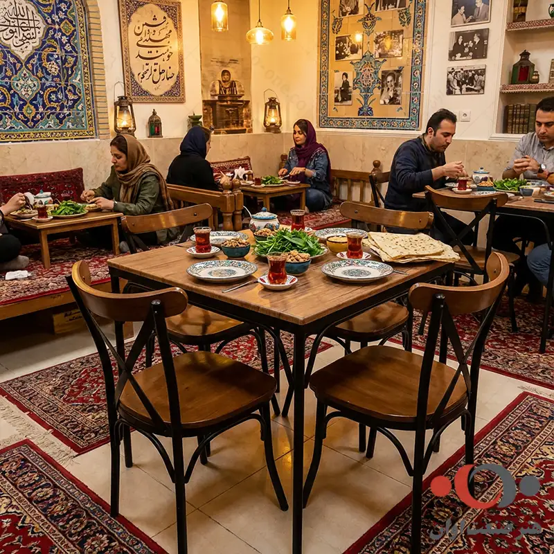 صندلی رستورانی تونت لهستانی با طراحی کلاسیک