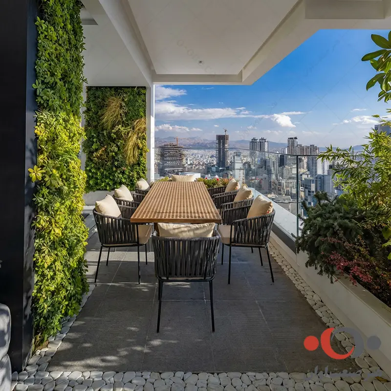 صندلی فلزی برای تراس مدل درسا