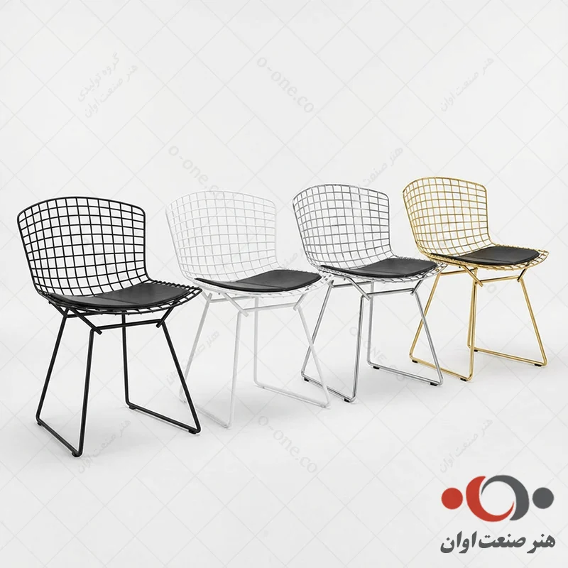 تنوع رنگ های فلزی صندلی برتویا