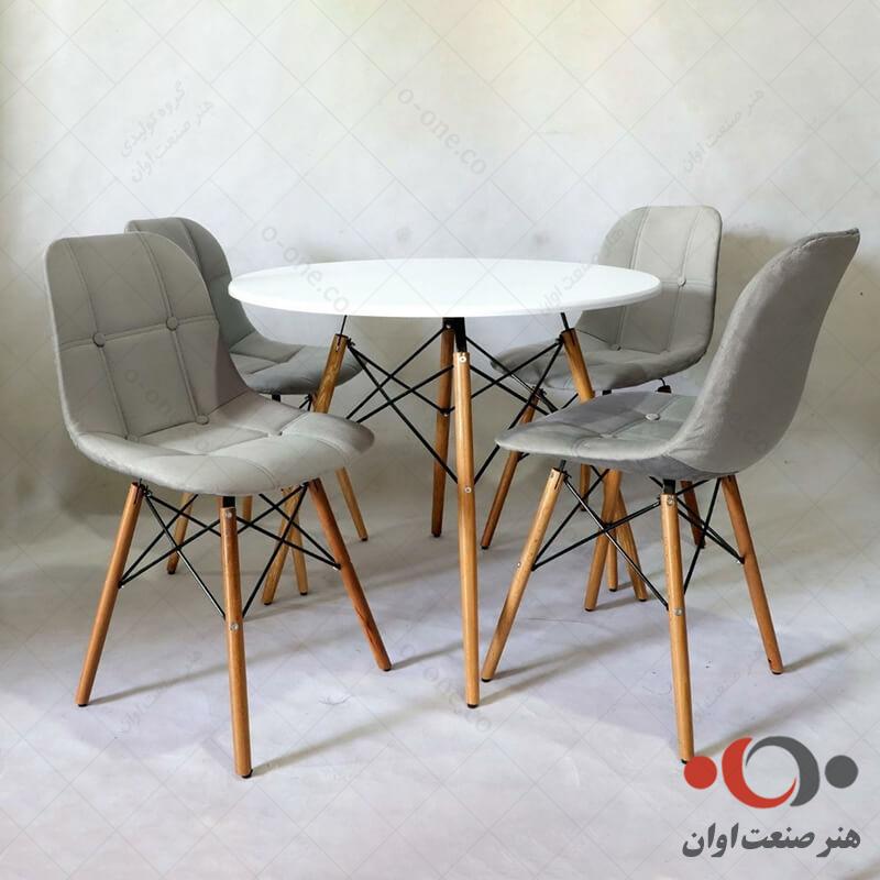 صندلی ناهارخوری لمسه ایمز پارچه ای