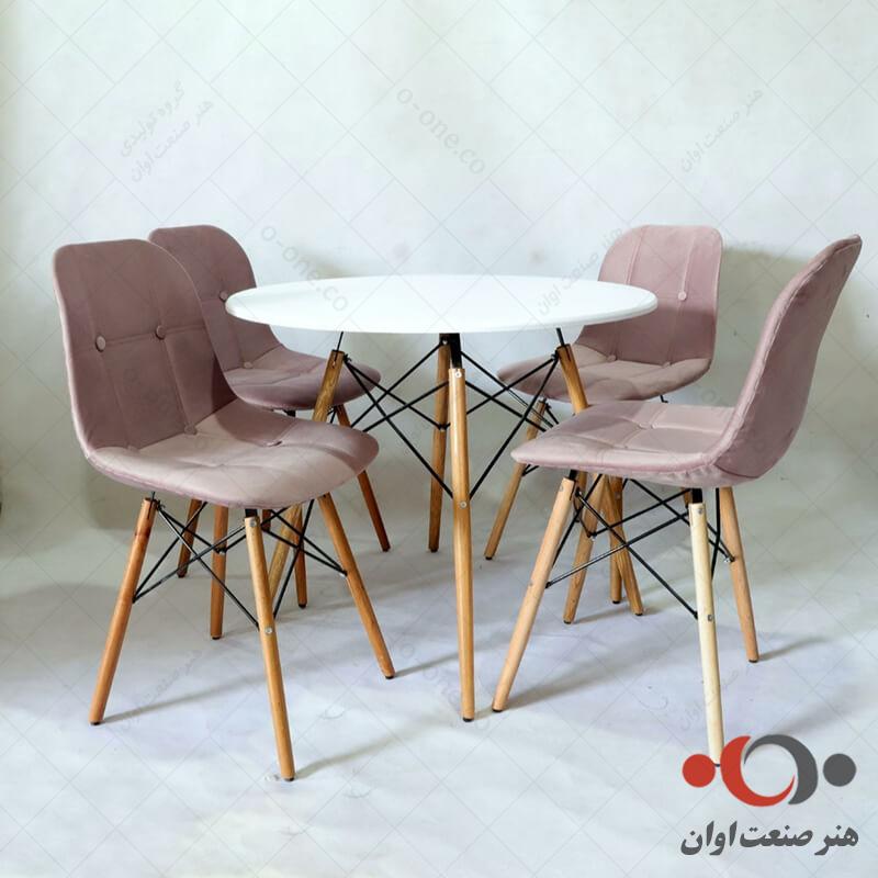 صندلی ناهارخوری لمسه ایمز پارچه ای