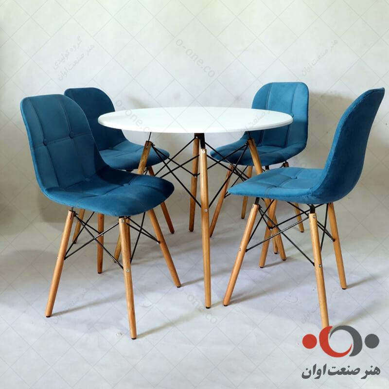صندلی ناهارخوری لمسه ایمز پارچه ای
