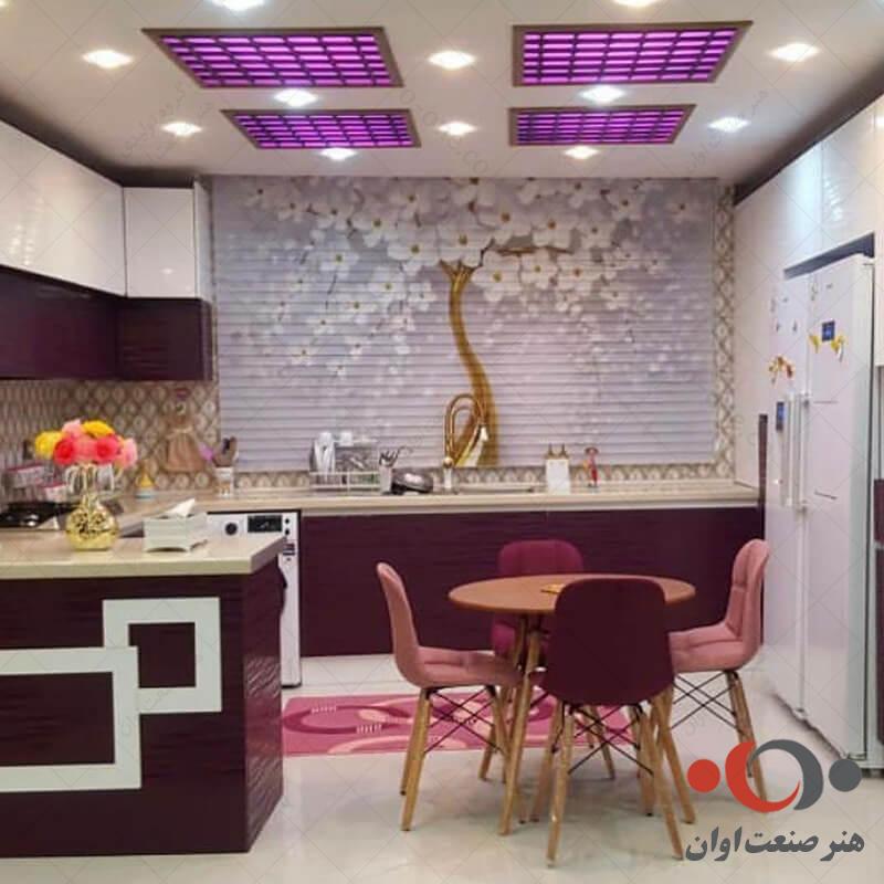 صندلی ناهارخوری لمسه ایمز پارچه ای