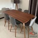 صندلی ناهارخوری لمسه ایمز پارچه ای