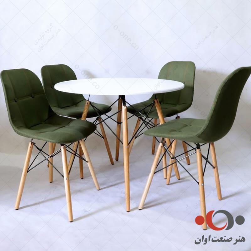صندلی ناهارخوری لمسه ایمز پارچه ای