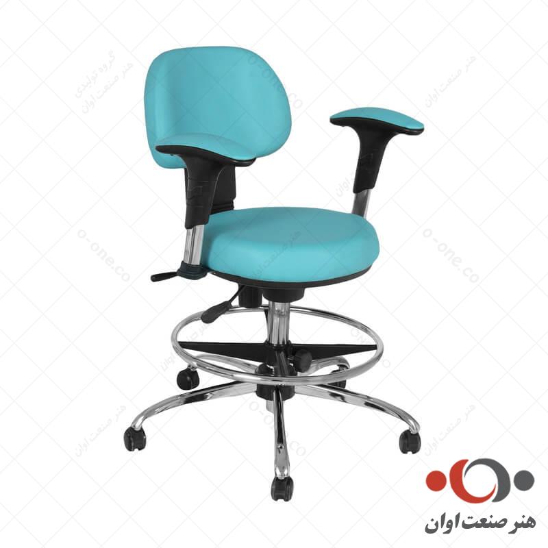 صندلی آزمایشگاهی پشتی دار کد S295T