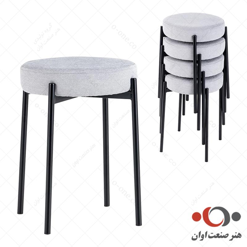 صندلی پاف دلوین بدون پشتی