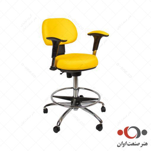 صندلی آزمایشگاهی پشتی دار کد S295T